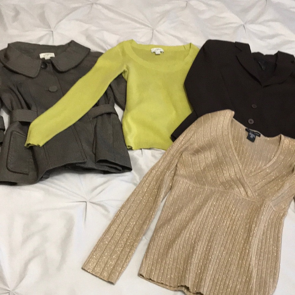 Bundle of women’s tops and blazers